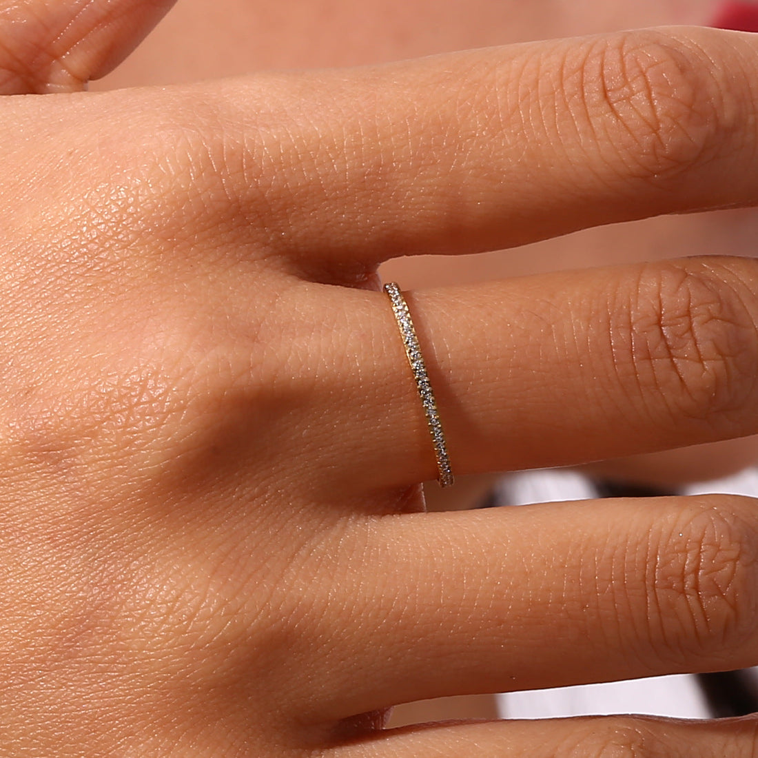 Ariana Slim Gouden Ring