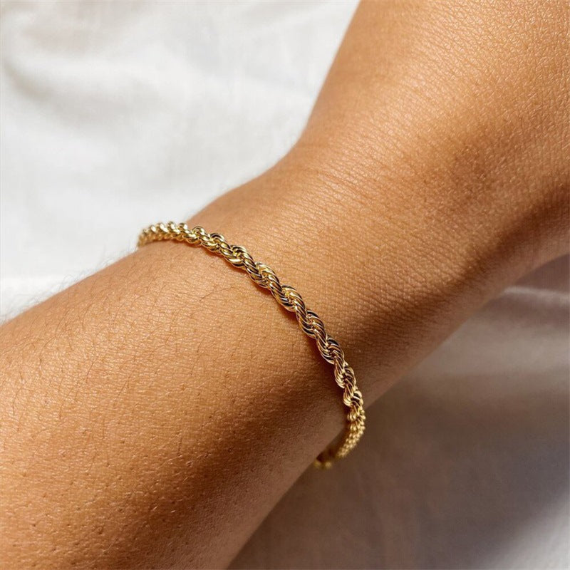 Aurora Gouden Touw Armband