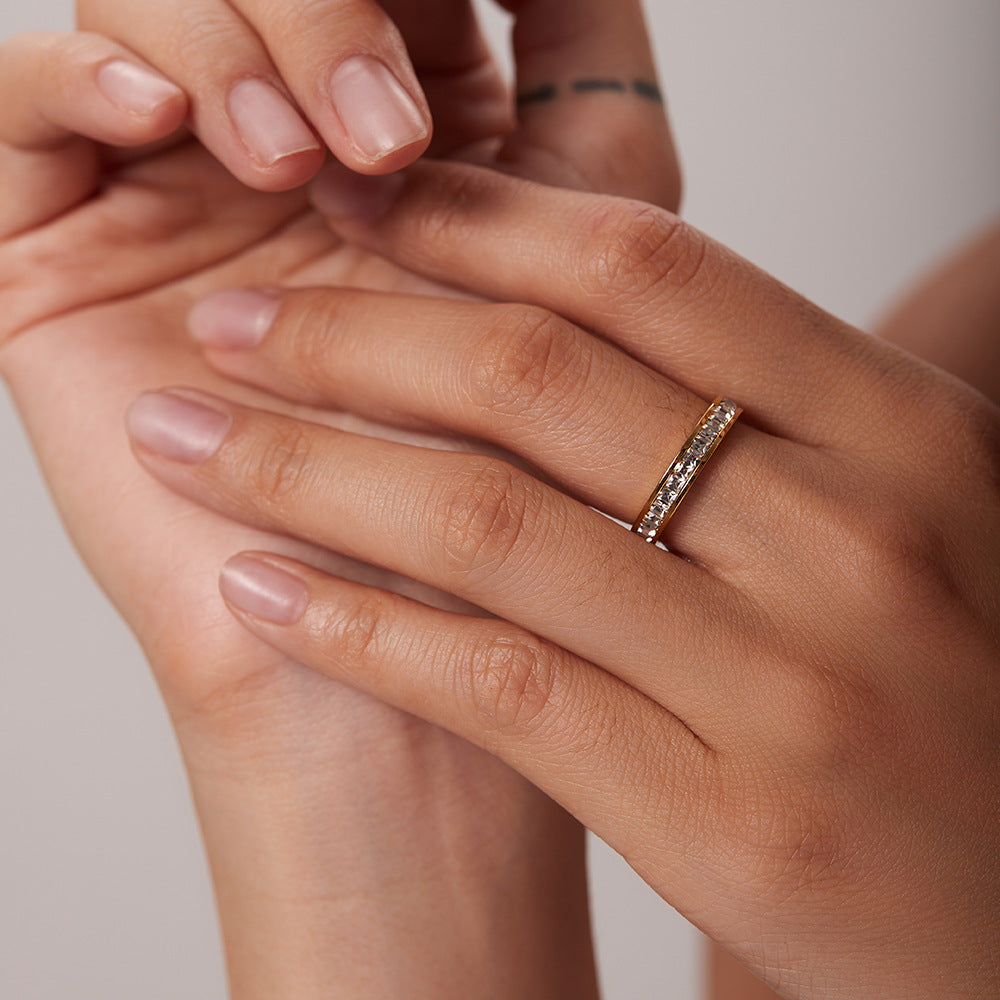 Elysia Band - Diamanten Gouden Ring