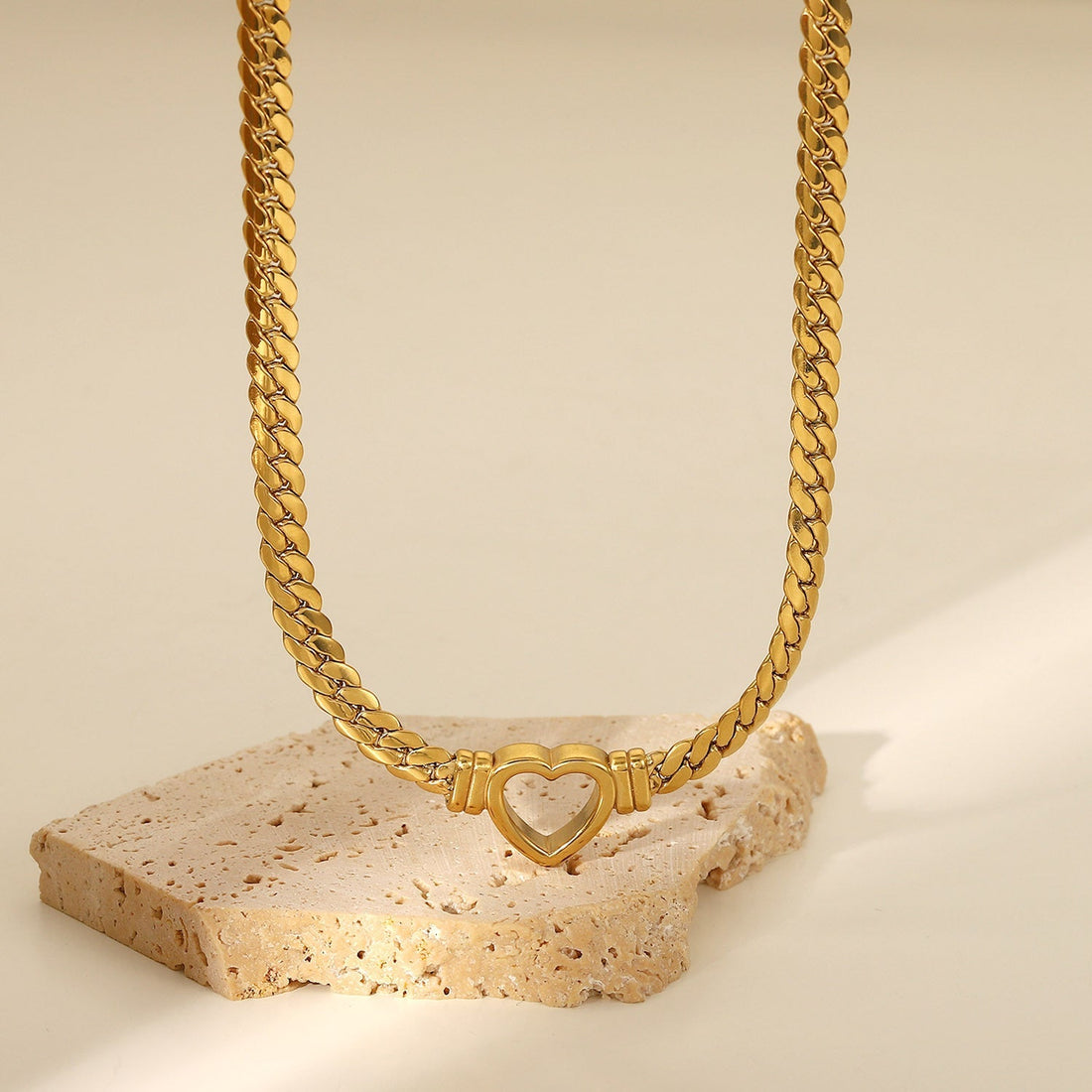 Hart Fluister - Gouden Choker Ketting
