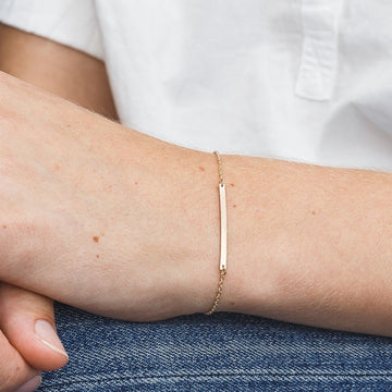 Serenity Bar Gold Bracelet