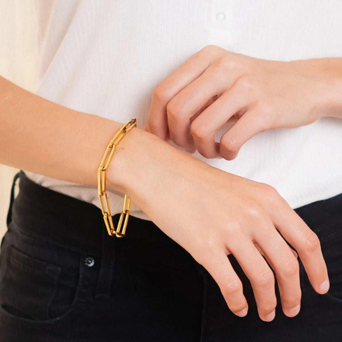 Soleil Paperclip Chain Bracelet